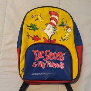 Dr. Seuss Red and Blue back pack Bag